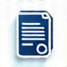 Customs document icon with stamp