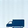 Delivery van icon for last mile delivery